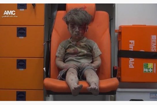 syrian bombing boy