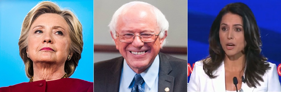 Hillary Bernie Tulsi